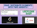 Leetcode 3069 Distribute Elements Into Two Arrays I Easy Java Solution