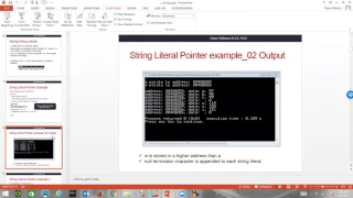 Part 1 string literals