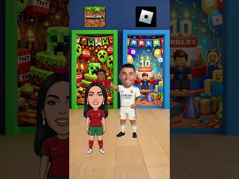 IShowSpeed vs Ronaldo Minecraft vs Roblox Debate 🎮 #shorts #minecraft #roblox