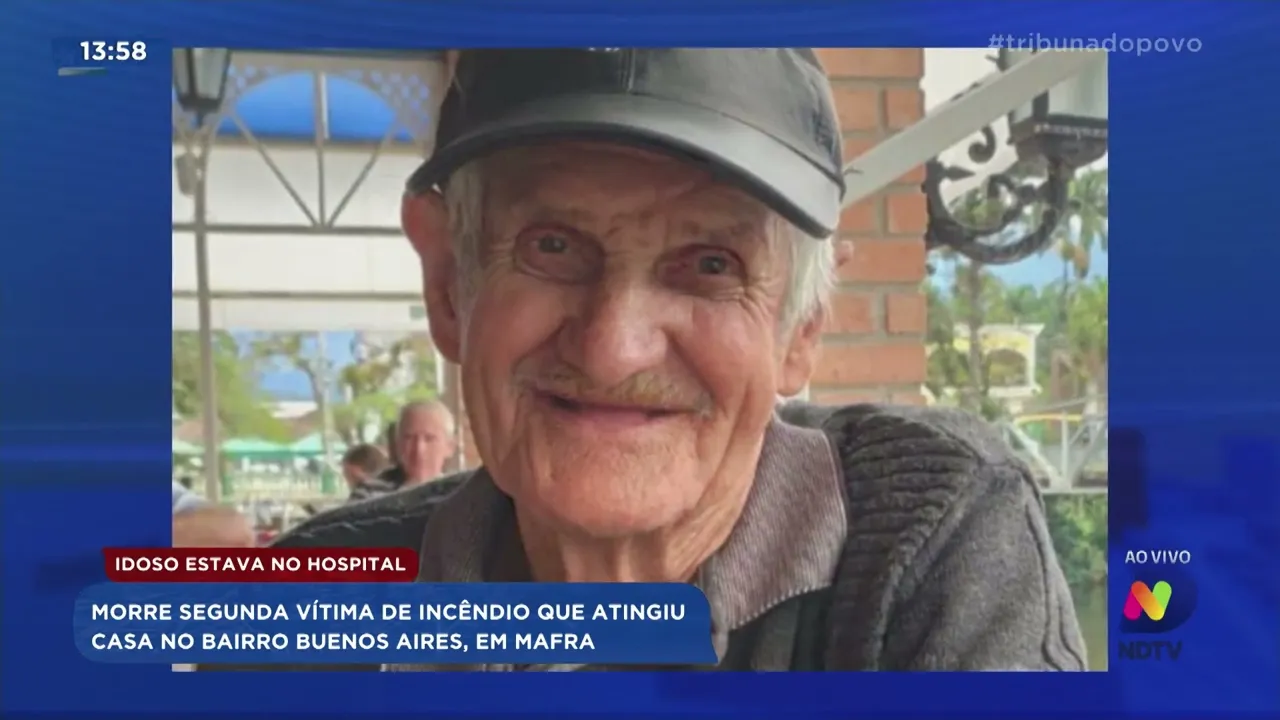 Morre segunda vítima de incêndio que atingiu casa no bairro Buenos Aires, em Mafra