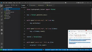 Python 3 Cryptography Module to Encrypt Decrypt Files Using Private Key in Terminal