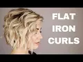 HOW TO CURL WITH A FLAT IRON short hair