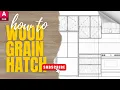 Quick and Easy Free Custom Wood texture hatch in CAD in 2 min AutoCAD Tutorial