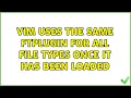 vim uses the same ftplugin for all file types once it has been loaded
