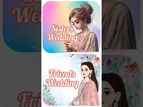 💞Sisters wedding vs fringes✨ wedding☄️#dhanalaxmi #attitudestatus