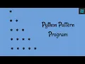 Python pattern printing program 1 in Hindi learn an easy method