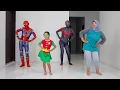 Download Lagu Keysha Dancing Dengan Spiderman  - Superhero Dancing Funny Musik Video