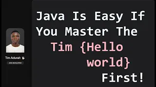 java tutorial hello world deep explanation JAVA TUTORIAL