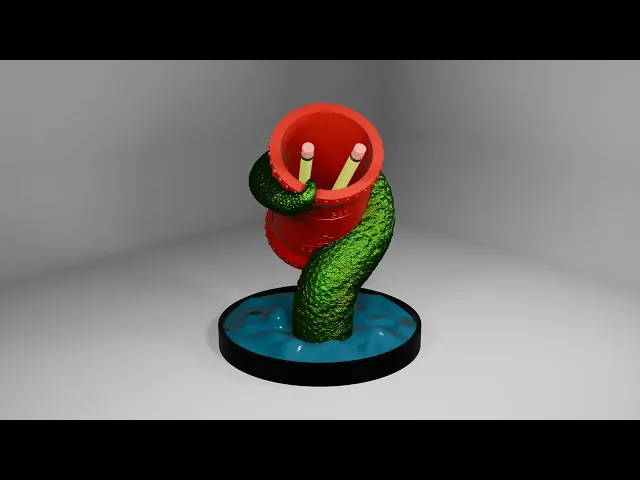 Monster Tentacle Drum Pen Holder video thumbnail