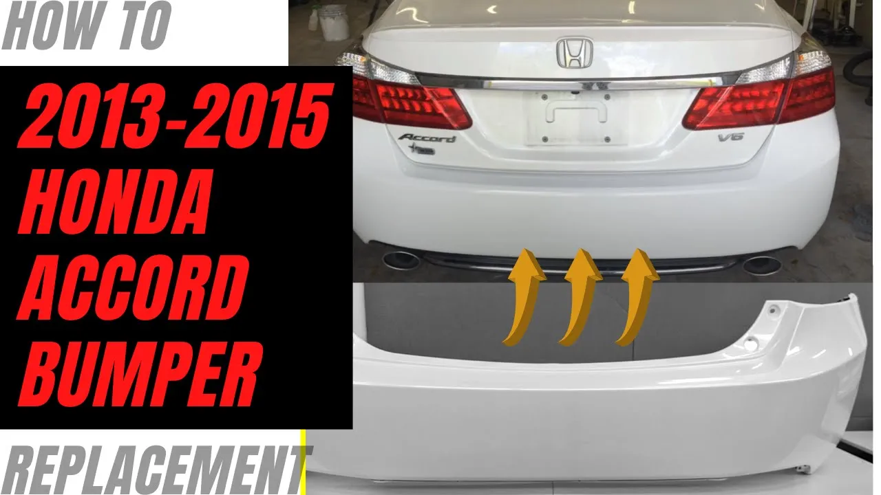 2013-2015 Honda Accord : Rear Bumper Painted (Coupe/Sedan)