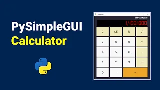 Python Calculator with GUI PySimpleGUI Texas Instruments DataMath II