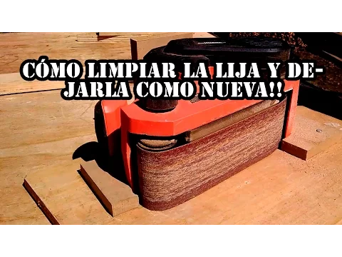 Download MP3 Cómo limpiar tu lija y que quede como nueva - How clean a sandpaper belt