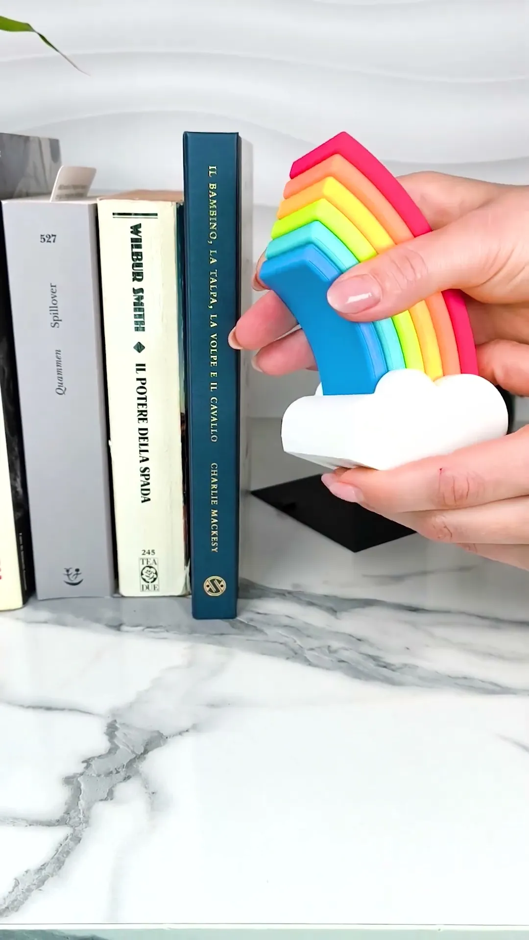 Rainbow Bookends β Print-in-parts & No Glue Needed!