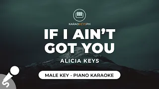 Download If I Ain't Got You - Alicia Keys (Male Key - Piano Karaoke) MP3