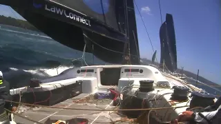 Super Maxi Law Connect Live Feed in the  SOLAS Big Boat Challenge 2024 on Sparkling Sydney Harbour