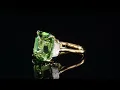 10 5 Carat Neon Mint Tourmaline Diamond Ring in 18K Gold on 1stDibs