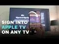 Sign Into Apple TV From Any TV QR Codes Make it Easy