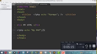 PHP Tutorial For Beginners 7 - Case sensitivity Space and Error in PHP