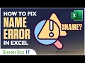 How to Fix the Name Error in Excel