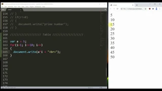 Print Table in JavaScript