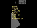 Demo code editor for C Java Python