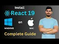 How to Install React JS on Windows and Mac 2025 ERROR FIXED in React JS Installation