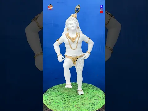 Mitti ka Krishna ❤️ khelti Hui Krishna Ki Mitti ka Murti #krishna #gopal #baniks_art