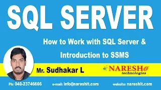 How to Work with SQL Server and Introduction to SSMS Part-1 SQL Server Tutorial