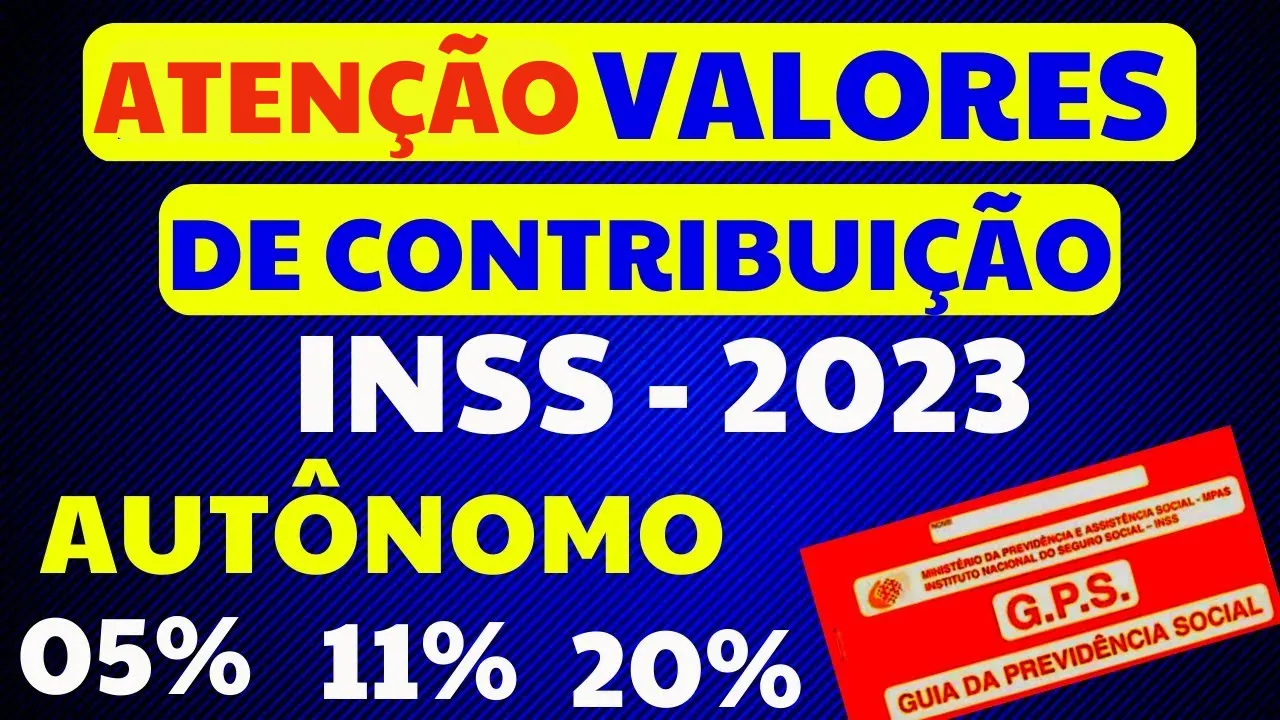 VALORES 2023 PAGAR CARNÊ INSS ESTÁ PAGANDO CERTO? AUTÔNOMO, FACULTATIVO E BAIXA RENDA 20% , 11% E 5%