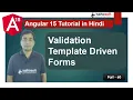 Validation in Template Driven Forms in Angular 15 Forms Angular 15 Tutorial