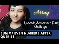 985 Sum of Even Numbers After Queries Leetcode Medium Array Queries CPP