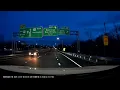 Wrong way driver caught on camera by driver with dashcam on Christmas morning