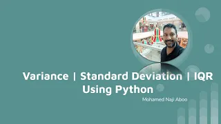 Calculate Variance Standard deviation and IQR using Python