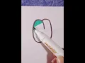How to draw bubble letter N
