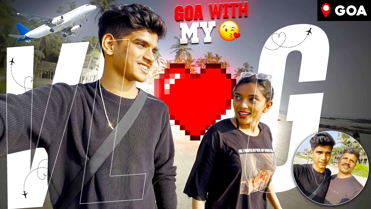 ప్రేమికులు 😍| First Flight Experience with Dad😨| Goa Vlog - Dhanush FF Gamer - Telugu Vlogs