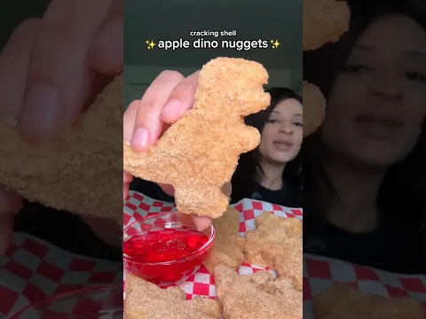 Cracking apple dino nuggets recipe🍎
