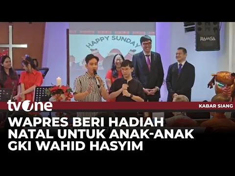 Wapres Gibran Hadiri Perayaan Natal Anak dan Remaja di GKI Wahid Hasyim