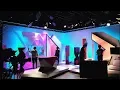 TV morning show studio set design with Lumos 500F Lumos 700F LED lighting