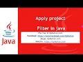 Apply project Filter in java servlet
