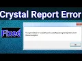 How to Fix Crystal Report Error in ONtime Software Step-by-Step Guide
