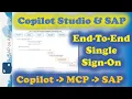 Copilot Studio SAP Single Sign-On with MCP Gateway with SAP Identity Authentication Copilot