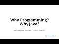 01 01 - Why Programming Why Java