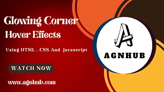 Glowing Corner Hover Effects CSS Javascript
