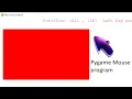 Design your own mouse using PYGAME Working with mouse Python Gaming Tutorials