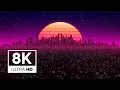 8K Ultra 10 Hours - Synth City Screensaver Wallpaper