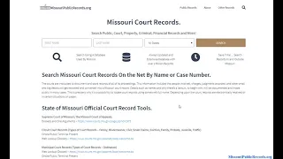 Missouri Court Records Search Public and Criminal Online By Name Case Free