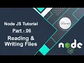 Node JS Tutorial - Reading Writing Files