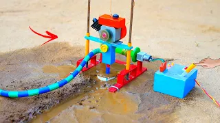 DIY Mini Borewell Drilling Machine | Mini Water Pump | Motor Tubewell Pump | Science Project