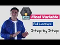Java final Variable final Variable in Java