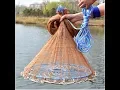 Lagu Fly Hand Cast Net Throw Catch drawstring casting Fishing net
